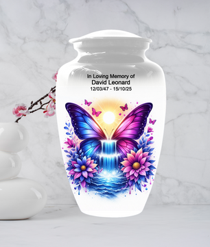 Butterfly Urn for Ashes | Custom Butterfly Cremation Urn for Human Ashes