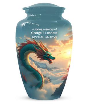 Celestial Sky Dragon Urn for Adult Ashes – Fantasy Adult Cremation Urn | Dragon Adult Urns for Ashes