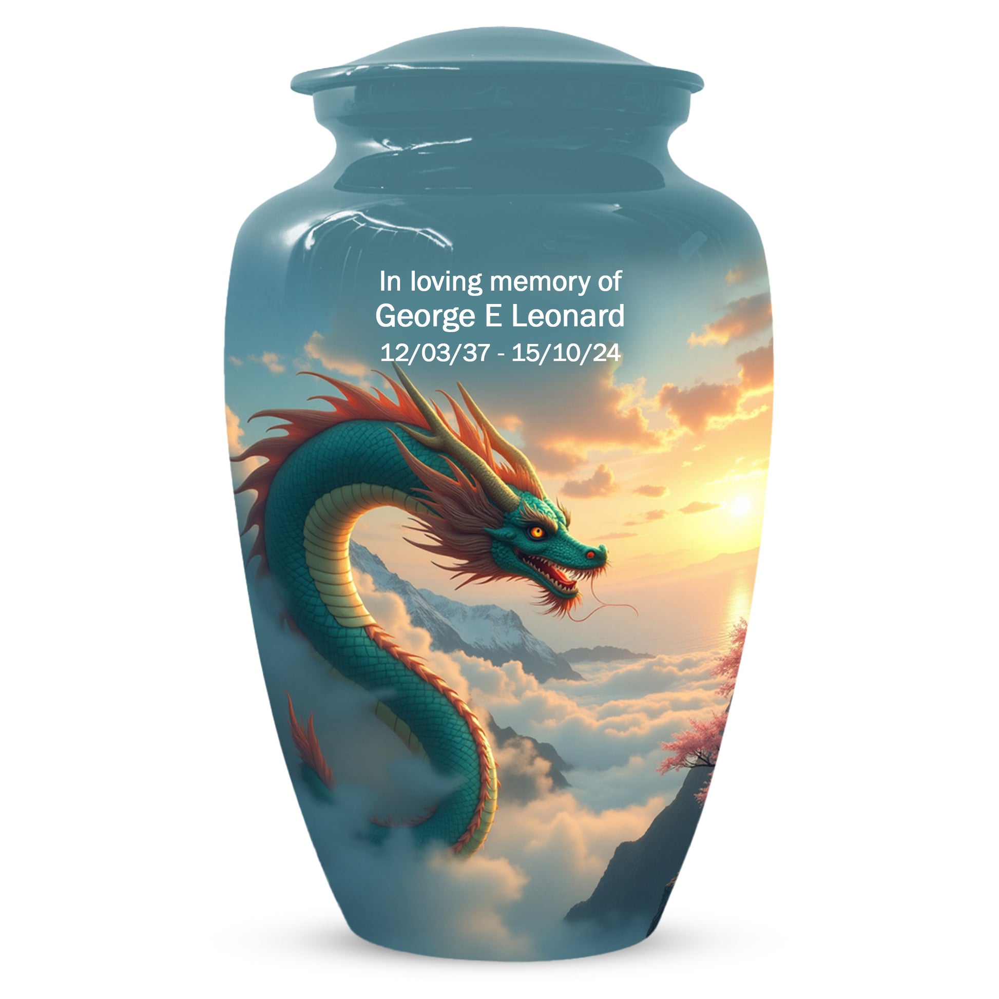 Celestial Sky Dragon Urn for Adult Ashes – Fantasy Adult Cremation Urn | Dragon Adult Urns for Ashes