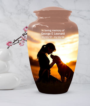 Dog Memorial Cremation Urn for Mom - Beautiful Urns for Women