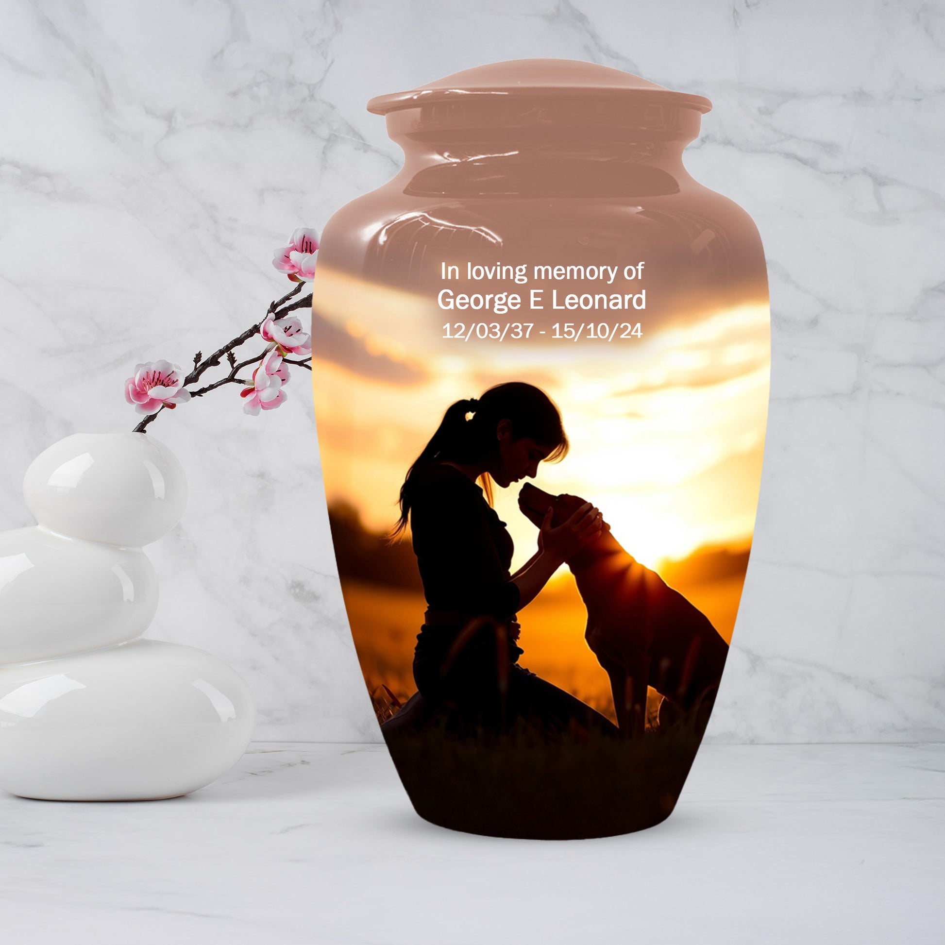 Dog Memorial Cremation Urn for Mom - Beautiful Urns for Women