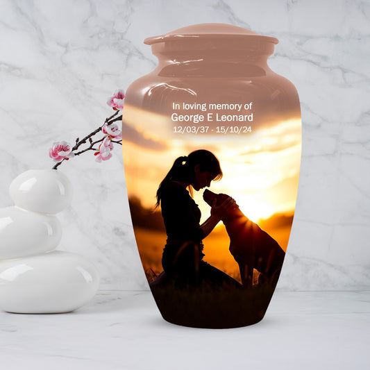 Dog Memorial Cremation Urn for Mom - Beautiful Urns for Women