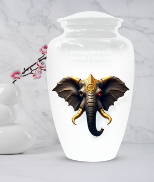 Elephant Urn for  Human Ashes – Custom Adult Cremation Urns for Dad, Mom, Men & Women|  Elephant Memorial Funeral