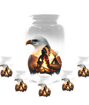 Personalized Eagle Urn for Ashes | Custom Eagle Memorial Urn