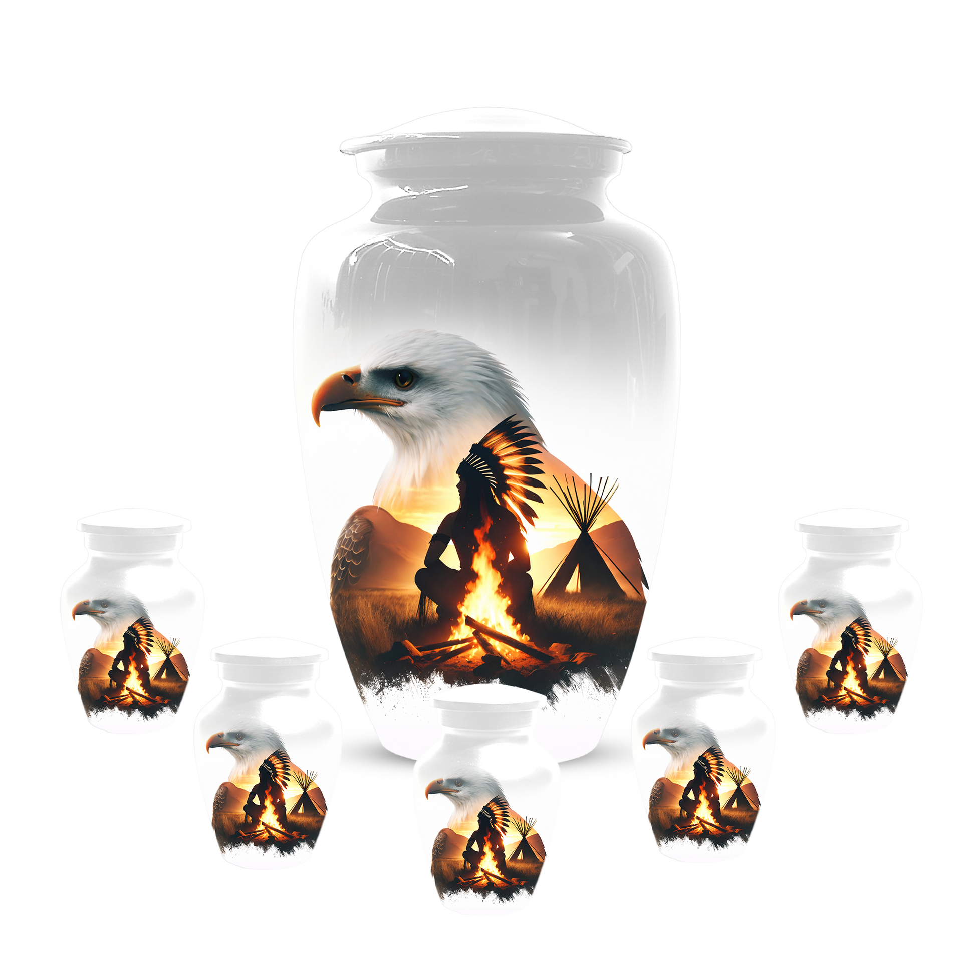 Personalized Eagle Urn for Ashes | Custom Eagle Memorial Urn