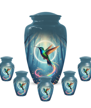 Personalized Hummingbird Urn for Mom | Custom Cremation Urn