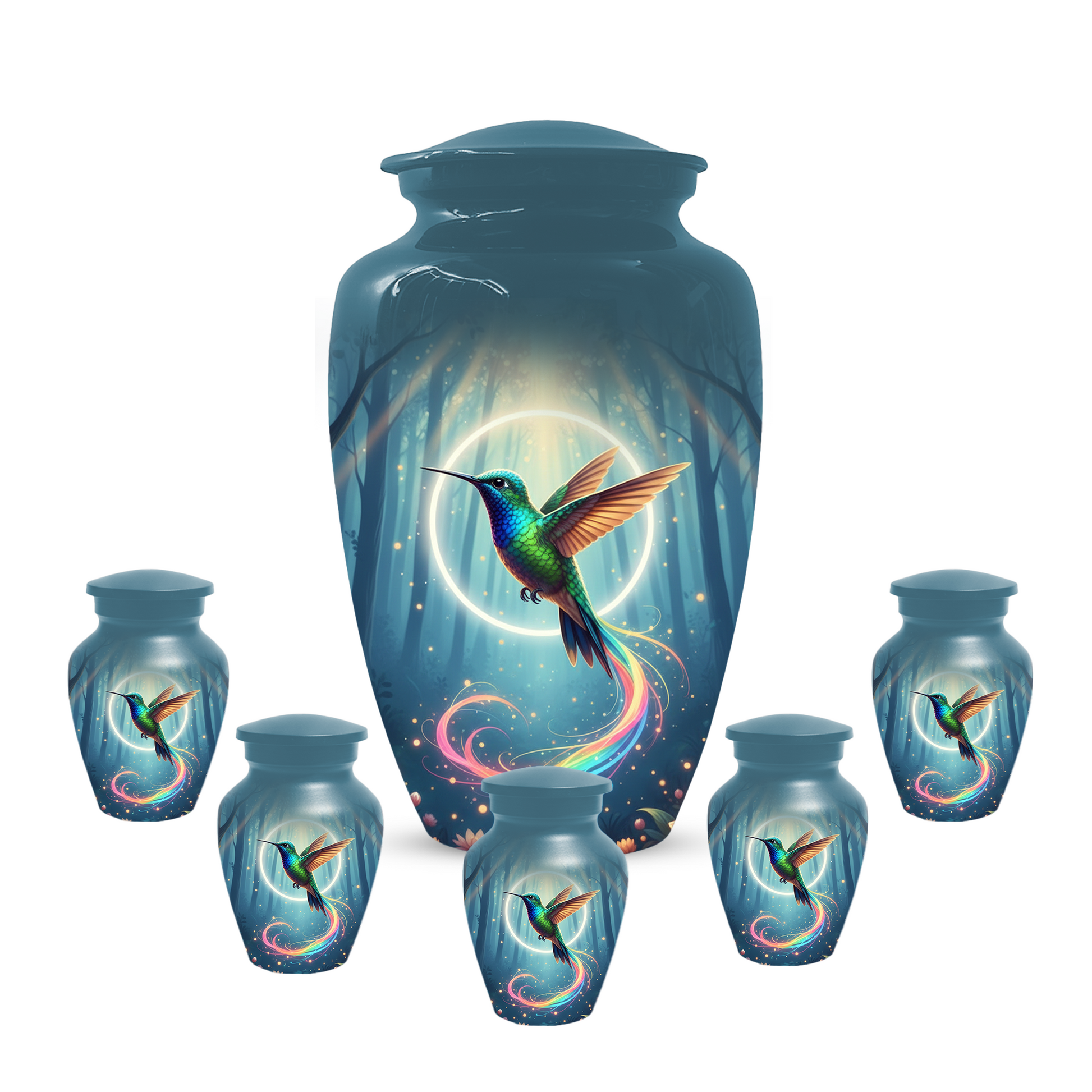 Personalized Hummingbird Urn for Mom | Custom Cremation Urn