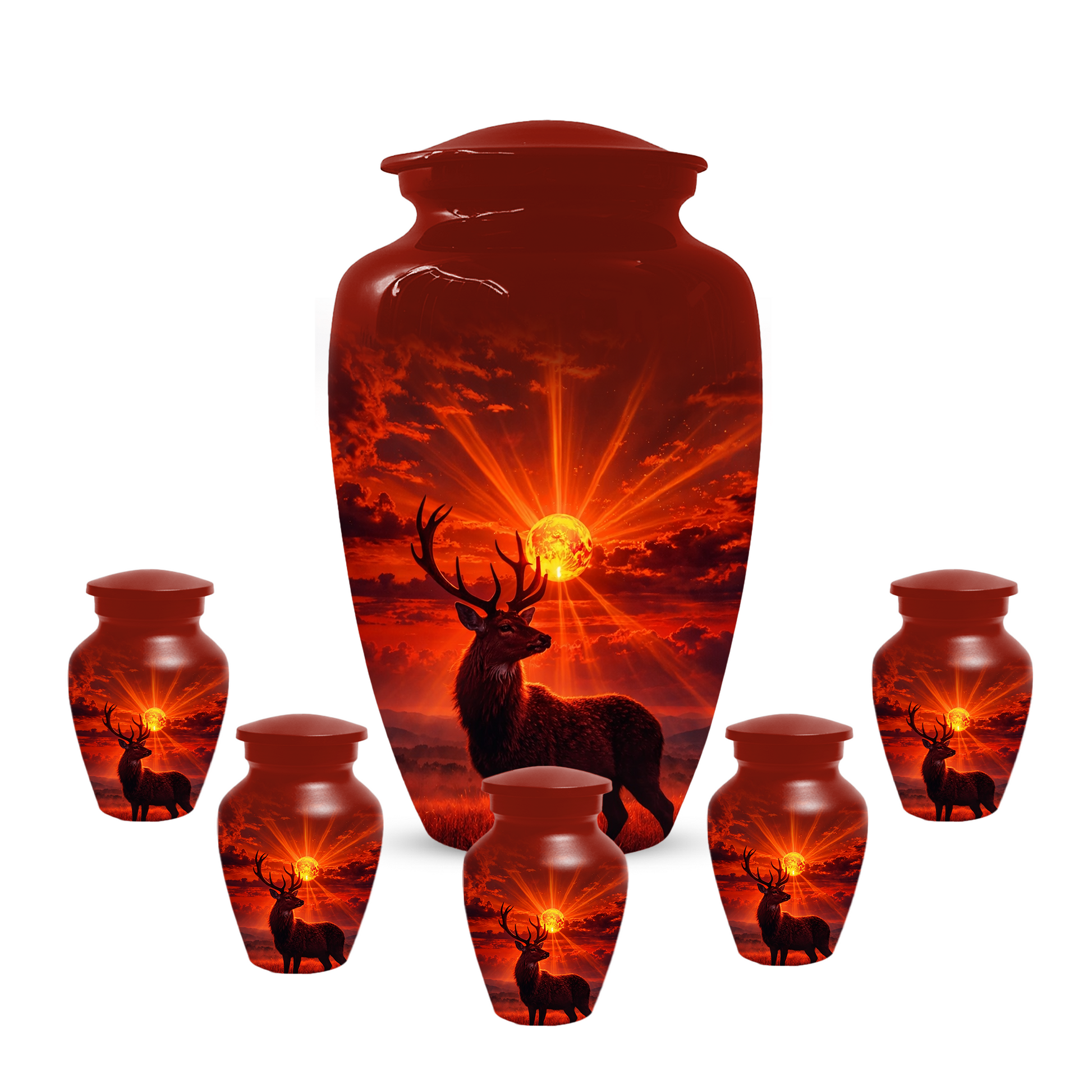 Deer Cremation Urn for Ashes | Adult Urn | Custom Memorial Urn