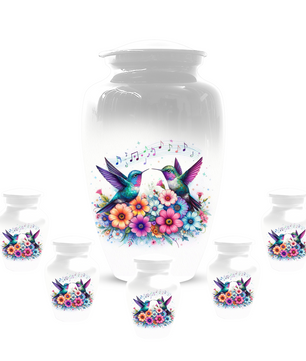 Personalized Hummingbird Cremation Urn for Human Ashes | Custom Adult Urn