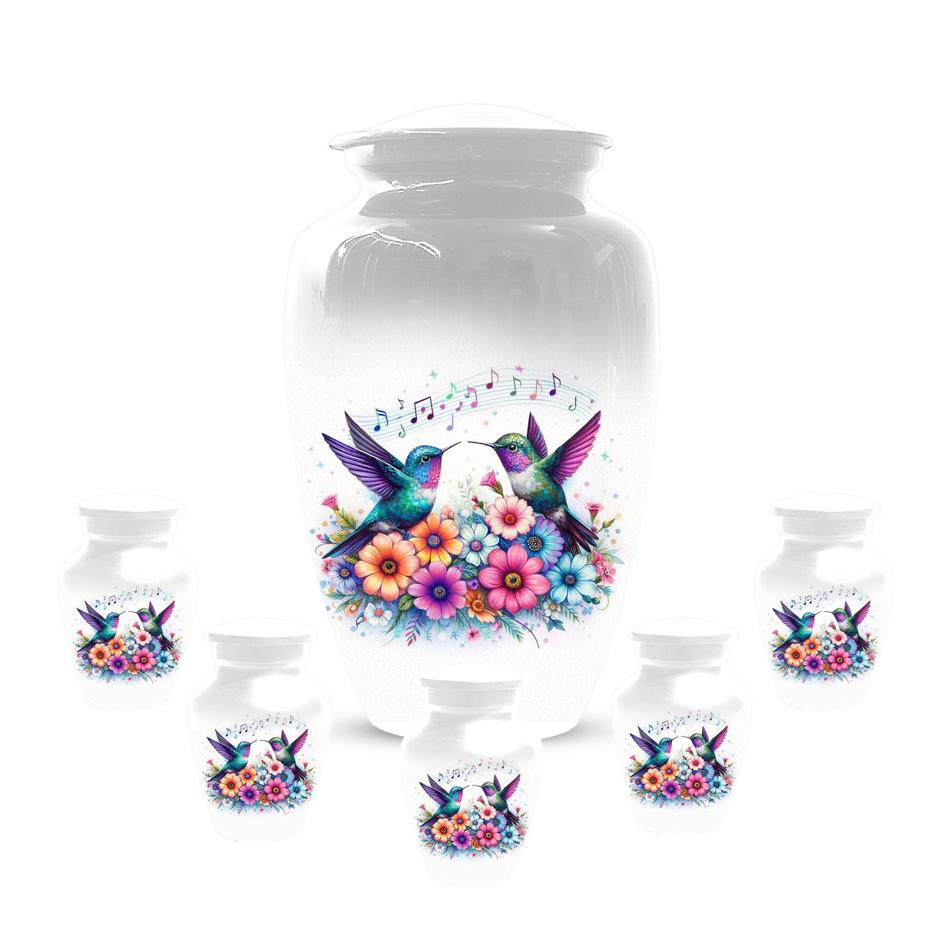 Personalized Hummingbird Cremation Urn for Human Ashes | Custom Adult Urn