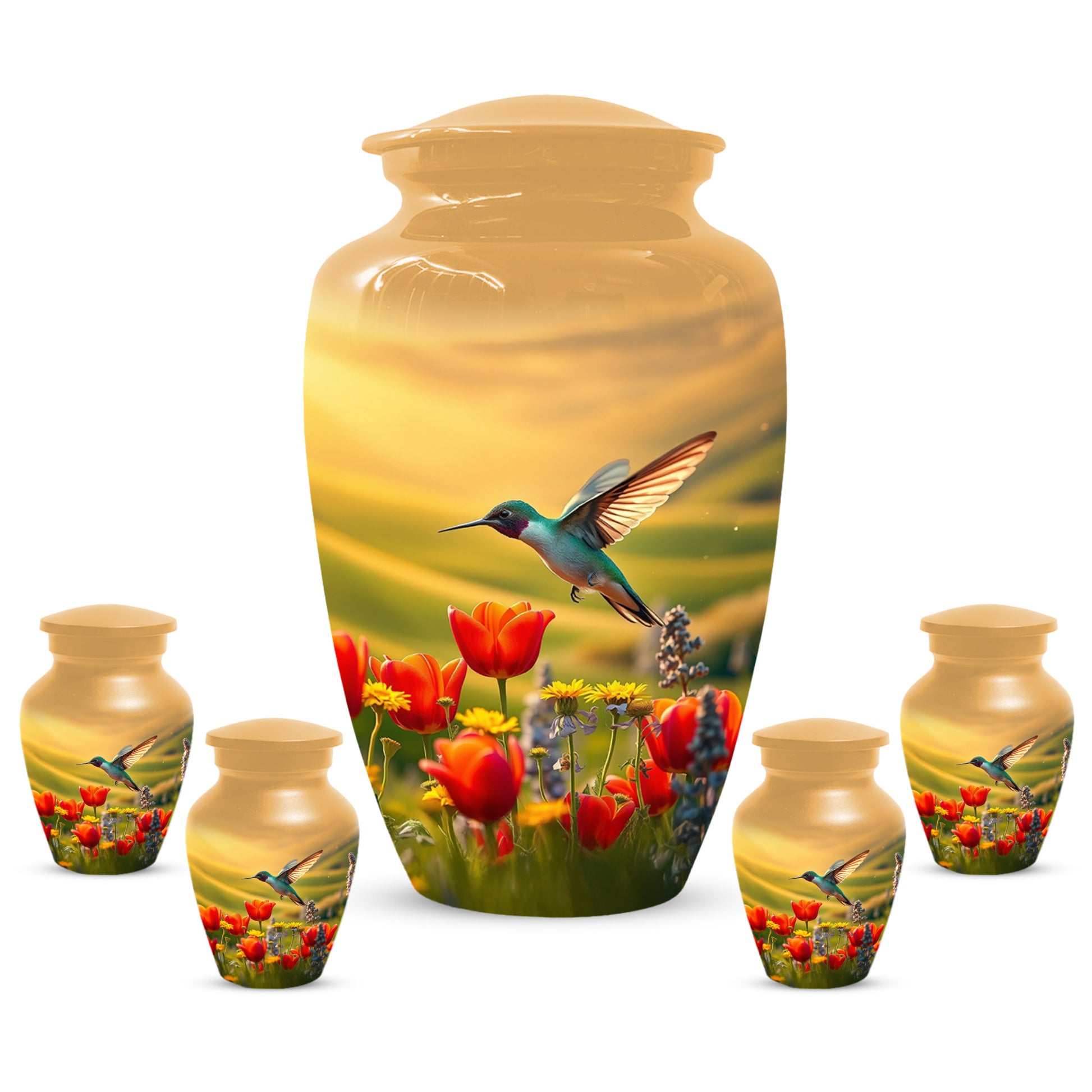Hummingbird Urn for Mom – Custom Floral Cremation Urns for Ashes