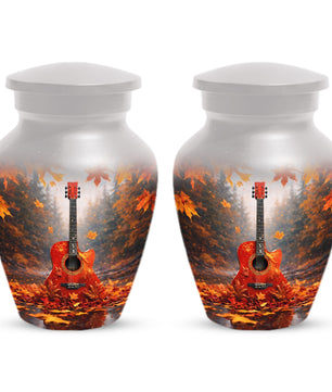 Guitar Memorial Urn for Mom - Music Keepsake Cremation Urns for Ashes