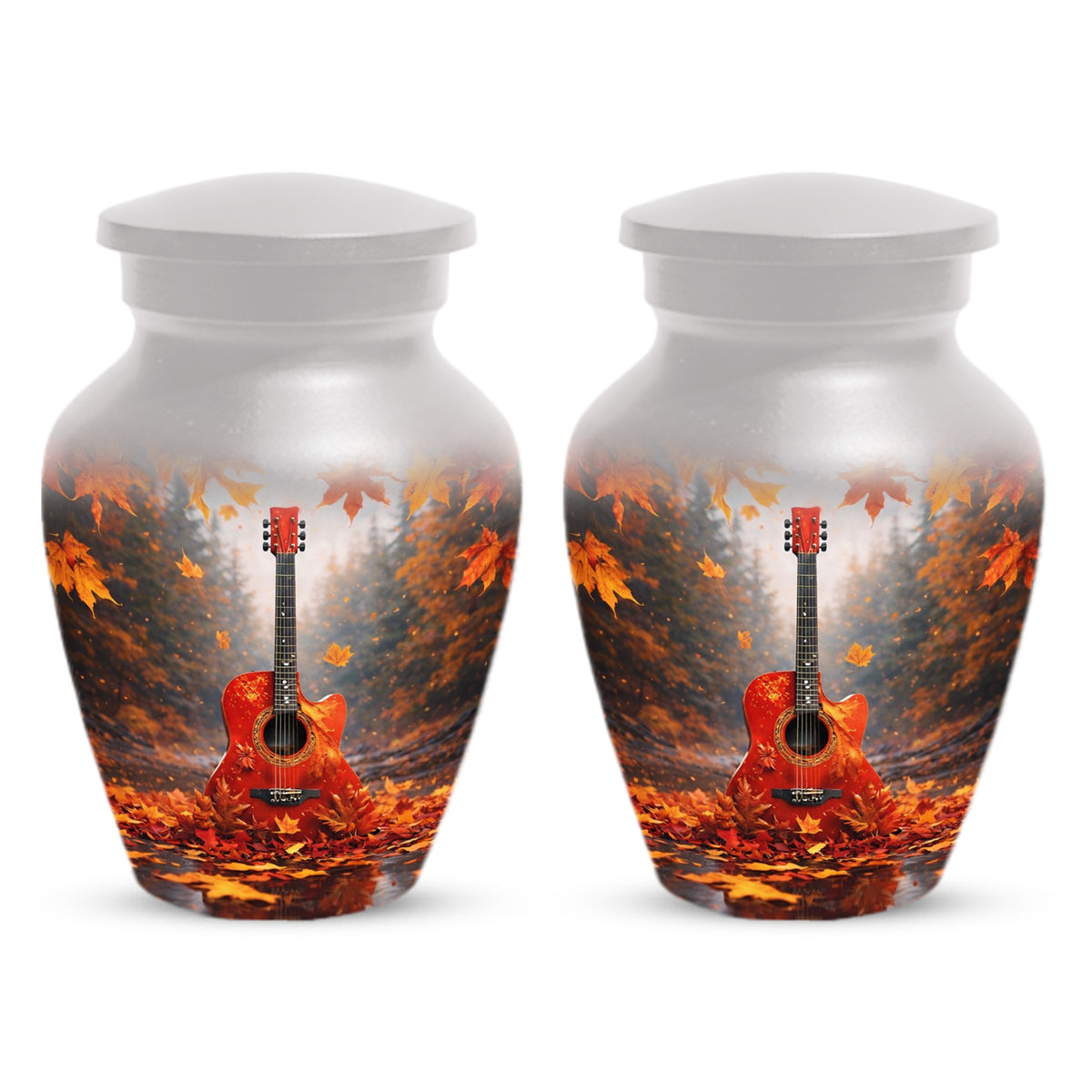 Guitar Memorial Urn for Mom - Music Keepsake Cremation Urns for Ashes