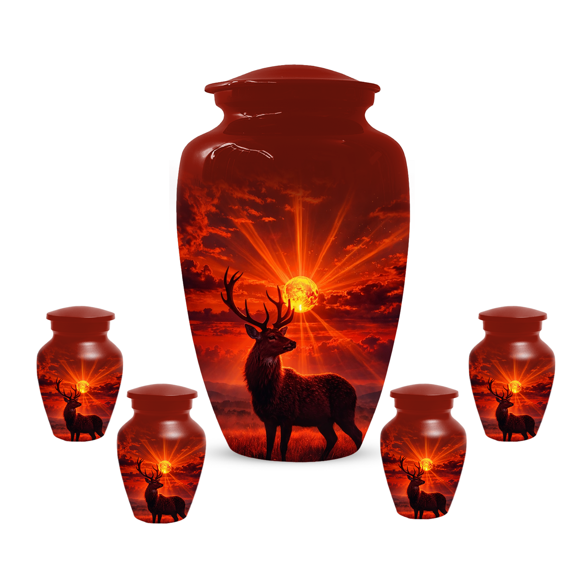 Deer Cremation Urn for Ashes | Adult Urn | Custom Memorial Urn