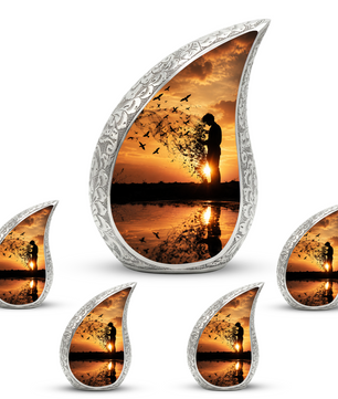 Sunset Memorial Urn for Human Ashes | Beautiful Sunset Cremation Urn