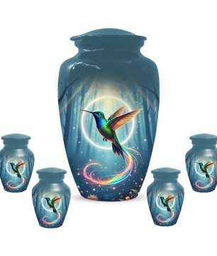 Personalized Hummingbird Urn for Mom | Custom Cremation Urn