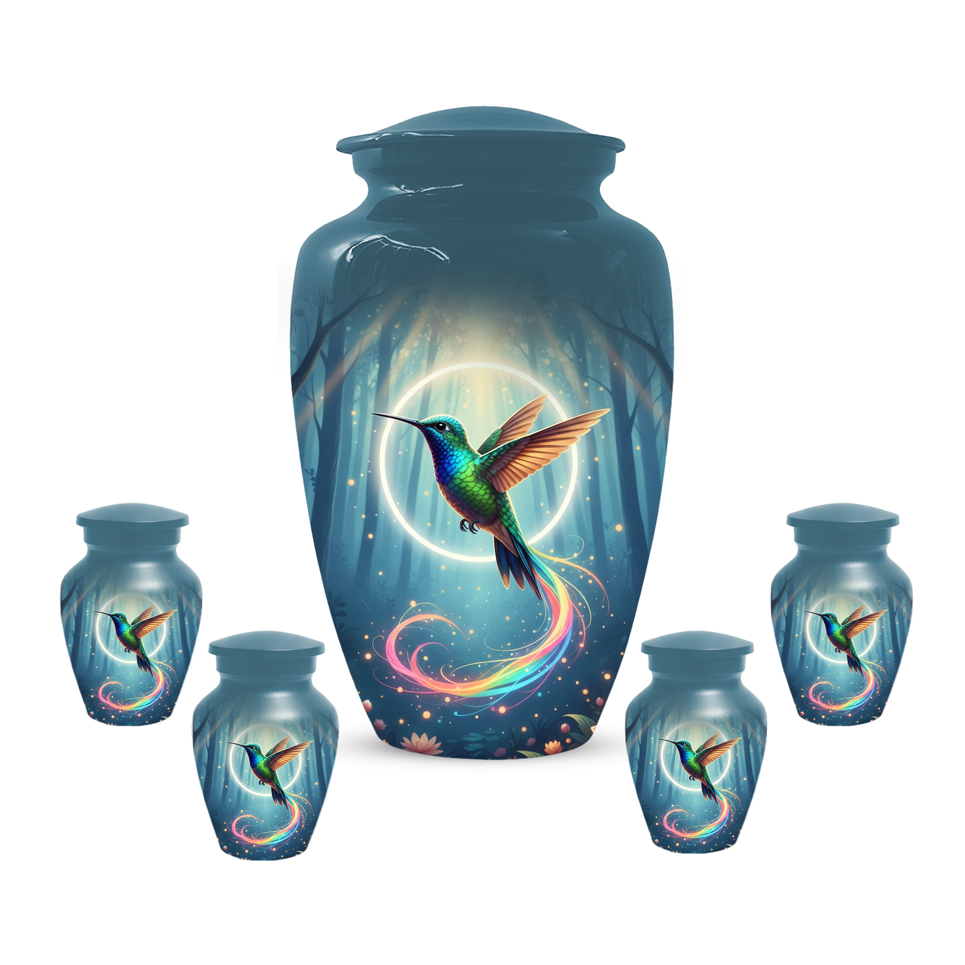Personalized Hummingbird Urn for Mom | Custom Cremation Urn