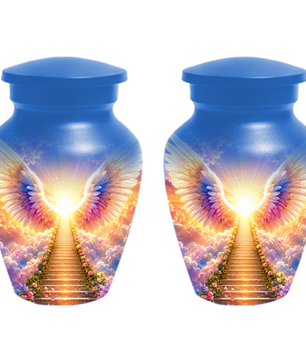 Angel Wings Urn for Ashes  Heavenly  Memorial Keepsake for Mom