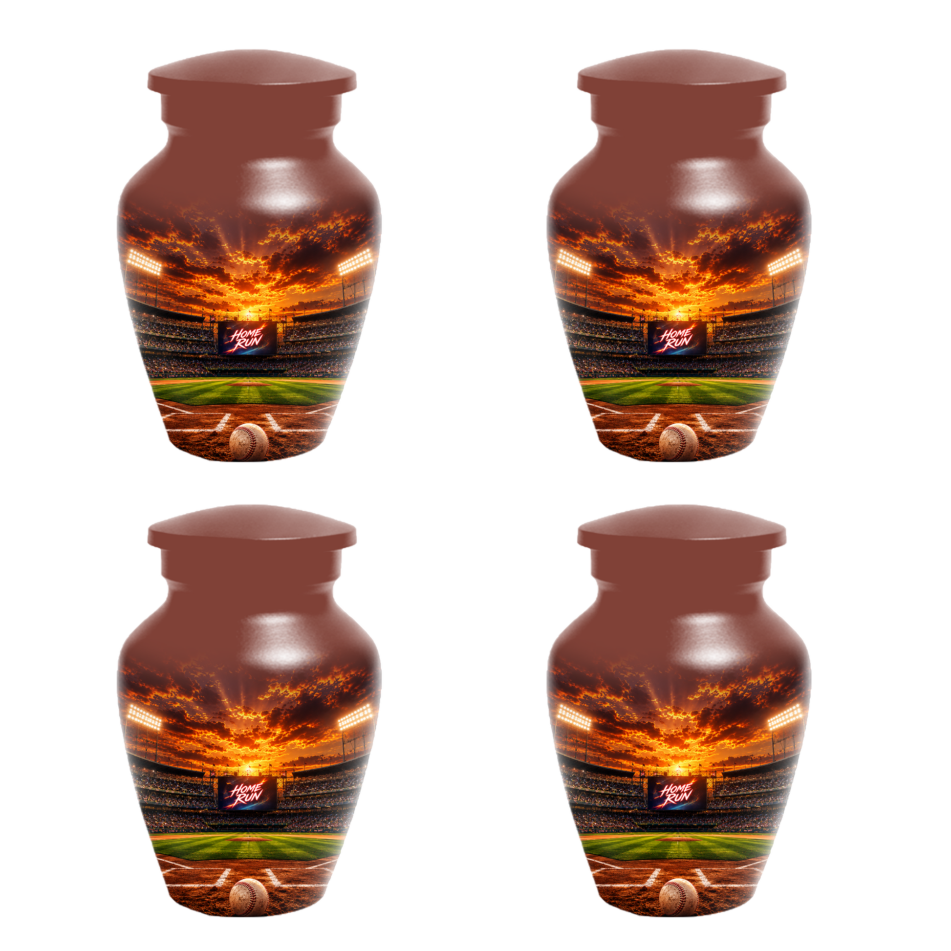 Baseball Memorial Urn for Dad - Personalized Cremation Urns for Ashes