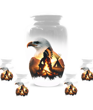 Personalized Eagle Urn for Ashes | Custom Eagle Memorial Urn
