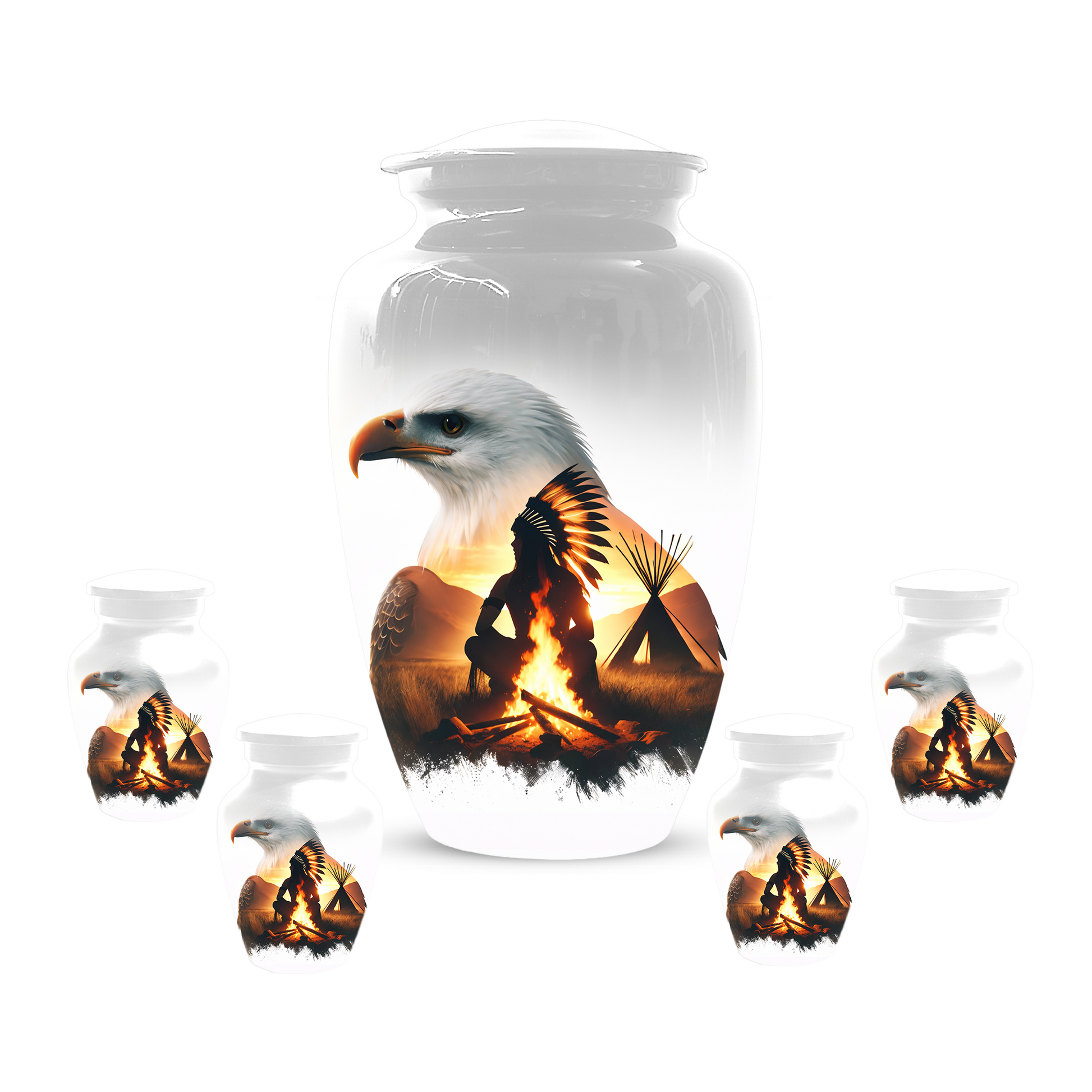 Personalized Eagle Urn for Ashes | Custom Eagle Memorial Urn