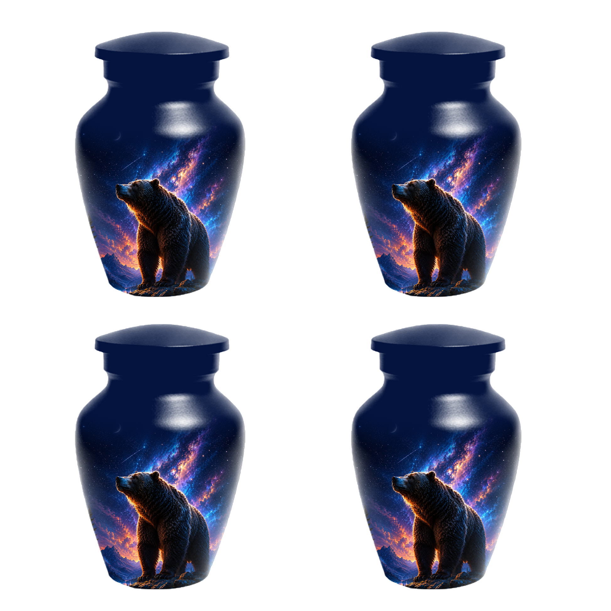 Bear Cremation Urn for Dad Ashes - Wildlife Memorial Extra Large Keepsake Urns