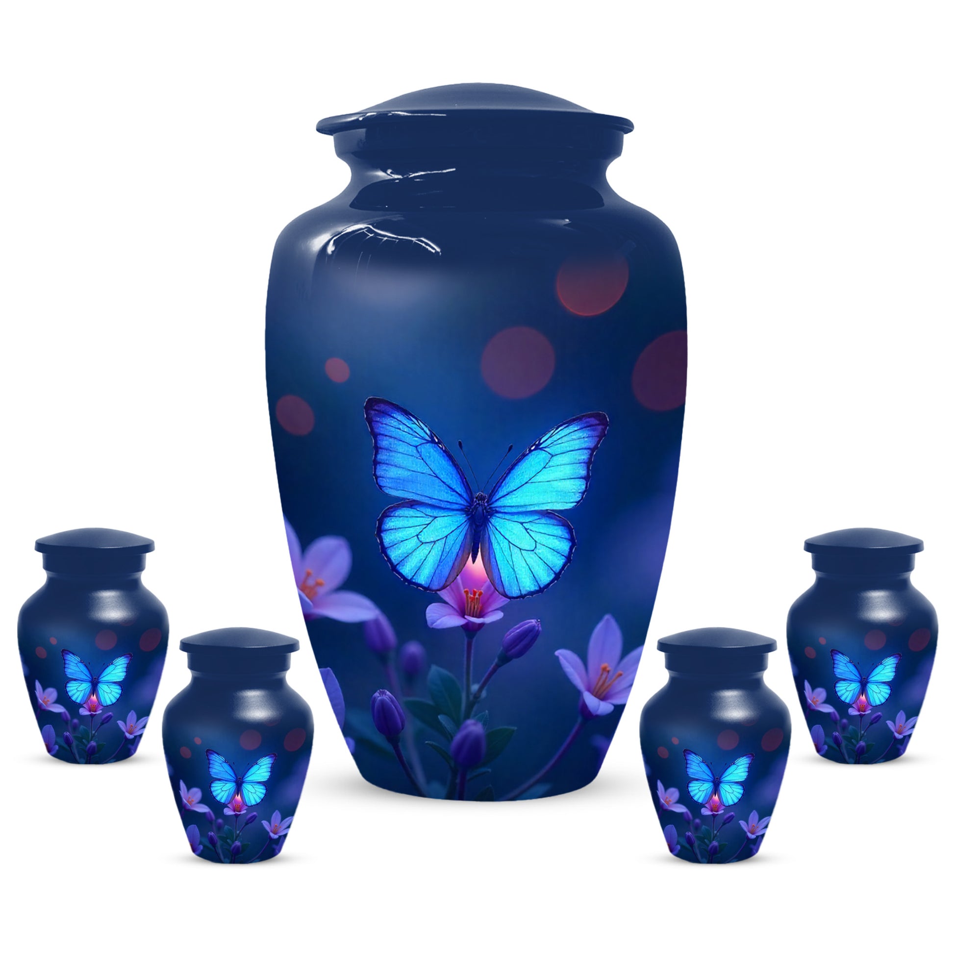 Blue Butterfly Urn for Human Ashes | Blue Butterfly Cremation Urn