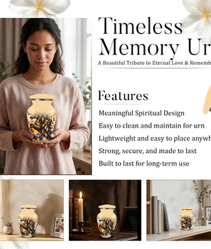 Personalized Adult Cremation Urn for Ashes, Native American Horse Memorial Urn, Tribal Horse Cremation Urn
