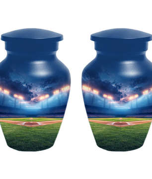 Baseball Urn for Ashes, Custom Baseball Memorial Urn, Stadium Cremation Urn