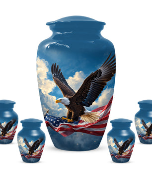 Flying Eagle Urn for Human Ashes | Adult Cremation Urn | Premium Funeral Urn for Adult Ashes