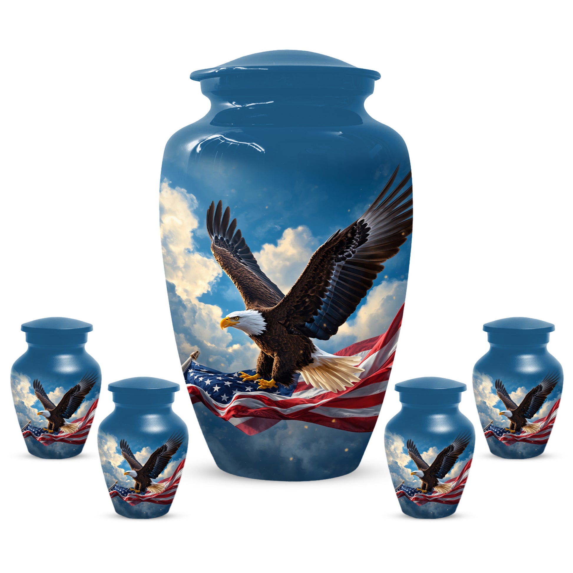 Flying Eagle Urn for Human Ashes | Adult Cremation Urn | Premium Funeral Urn for Adult Ashes