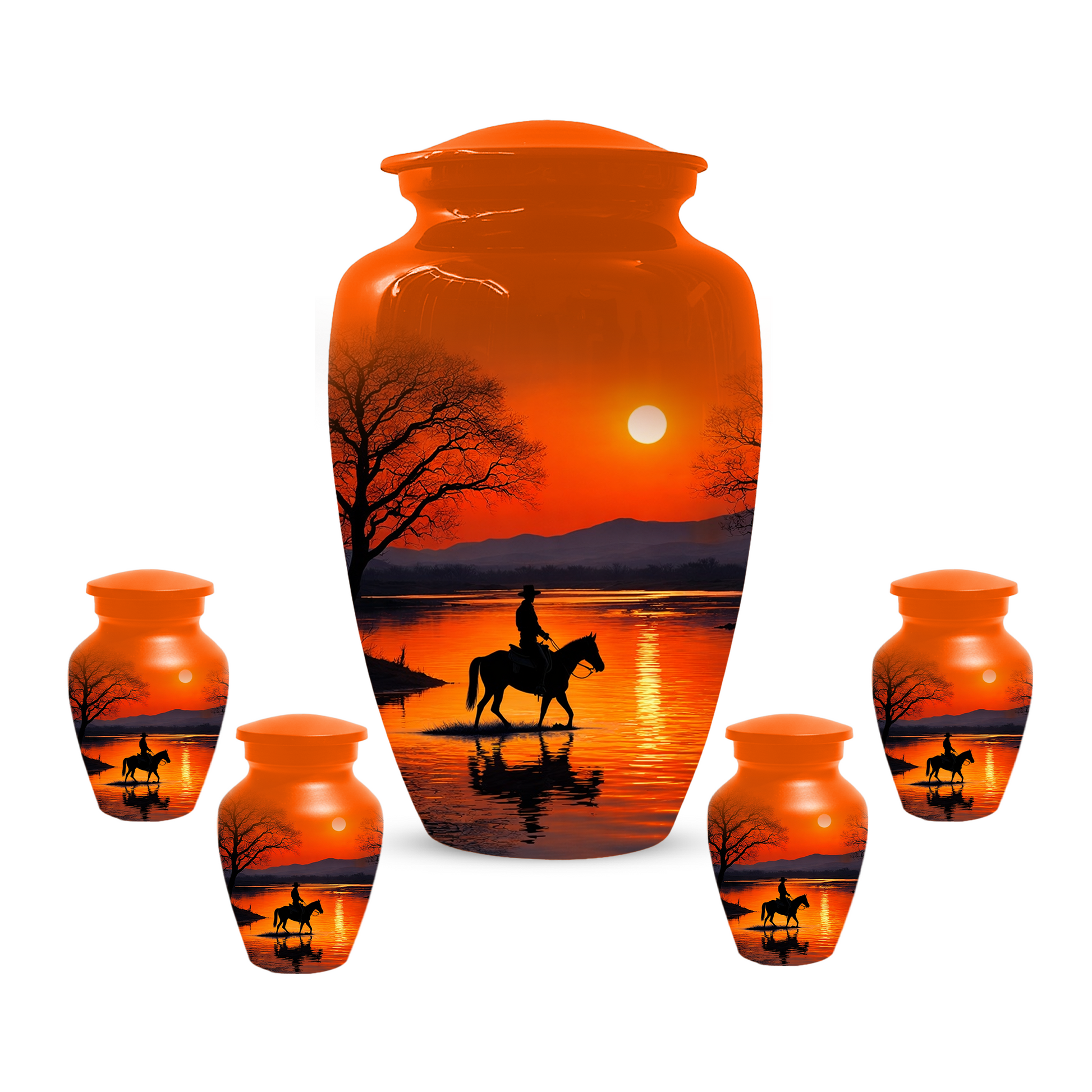 Cowboy Urn for Ashes | Western Cremation Urn for Dad