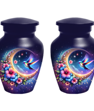 Hummingbird Cremation Urn for Ashes, Personalized Memorial Urn for Mom