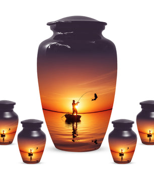 Fishing Urn for Human Ashes | Fishing Cremation Urn for Dad, Men