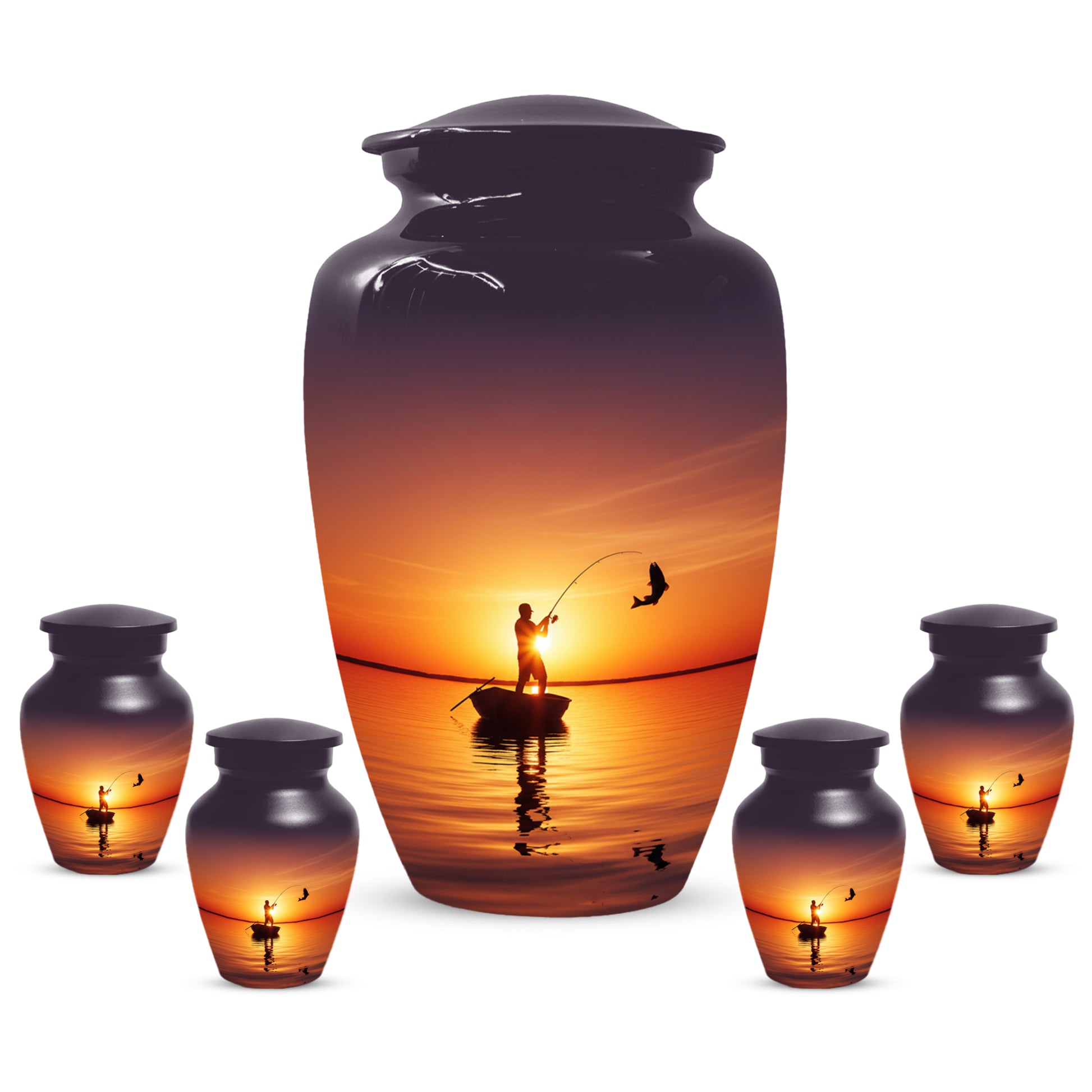 Fishing Urn for Human Ashes | Fishing Cremation Urn for Dad, Men