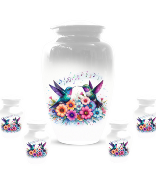 Personalized Hummingbird Cremation Urn for Human Ashes | Custom Adult Urn