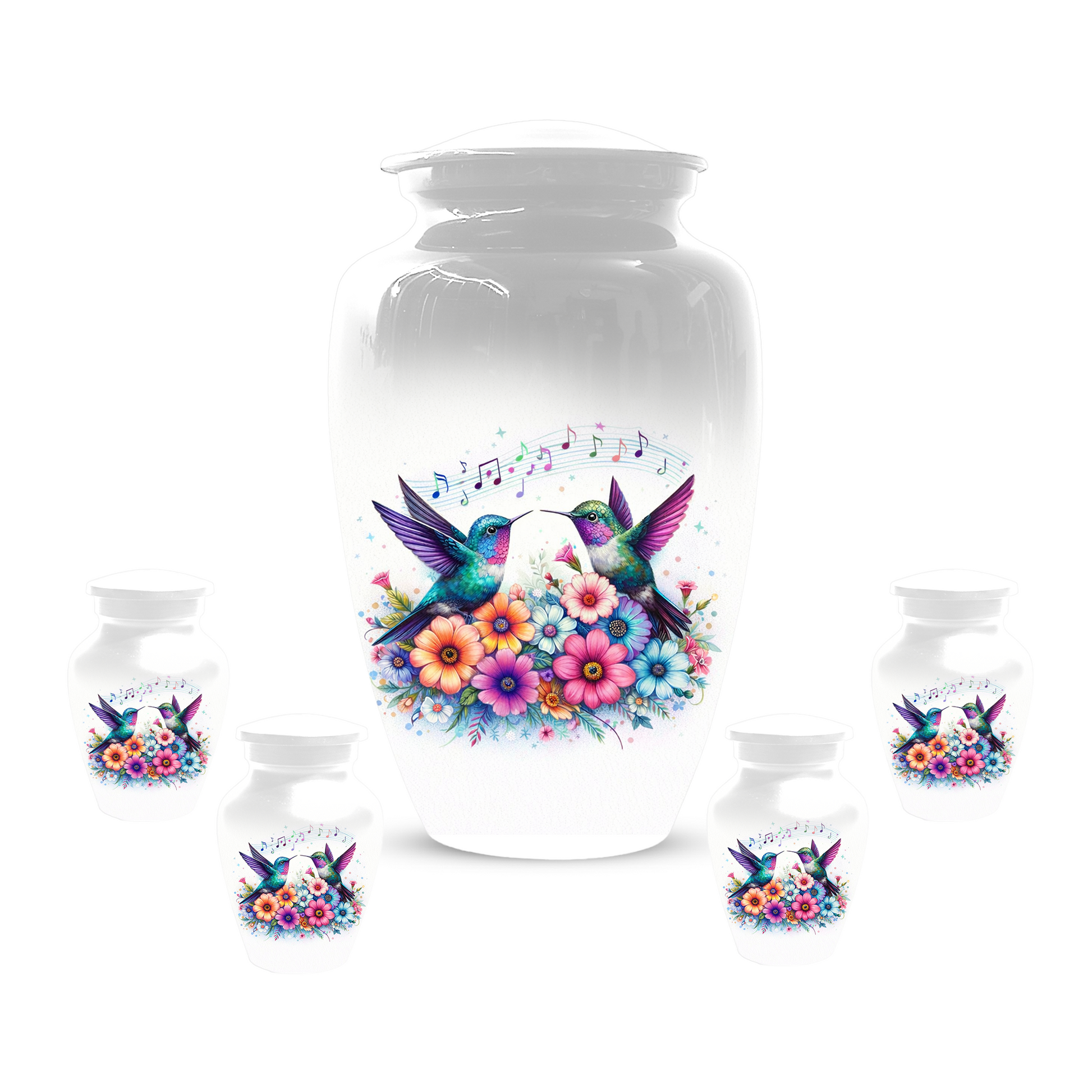 Personalized Hummingbird Cremation Urn for Human Ashes | Custom Adult Urn