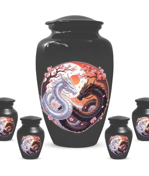 Yin Yang Dragon Urn – Custom Dragon Cremation Urns for Ashes|  Memorial Keepsake for Mom &Dad