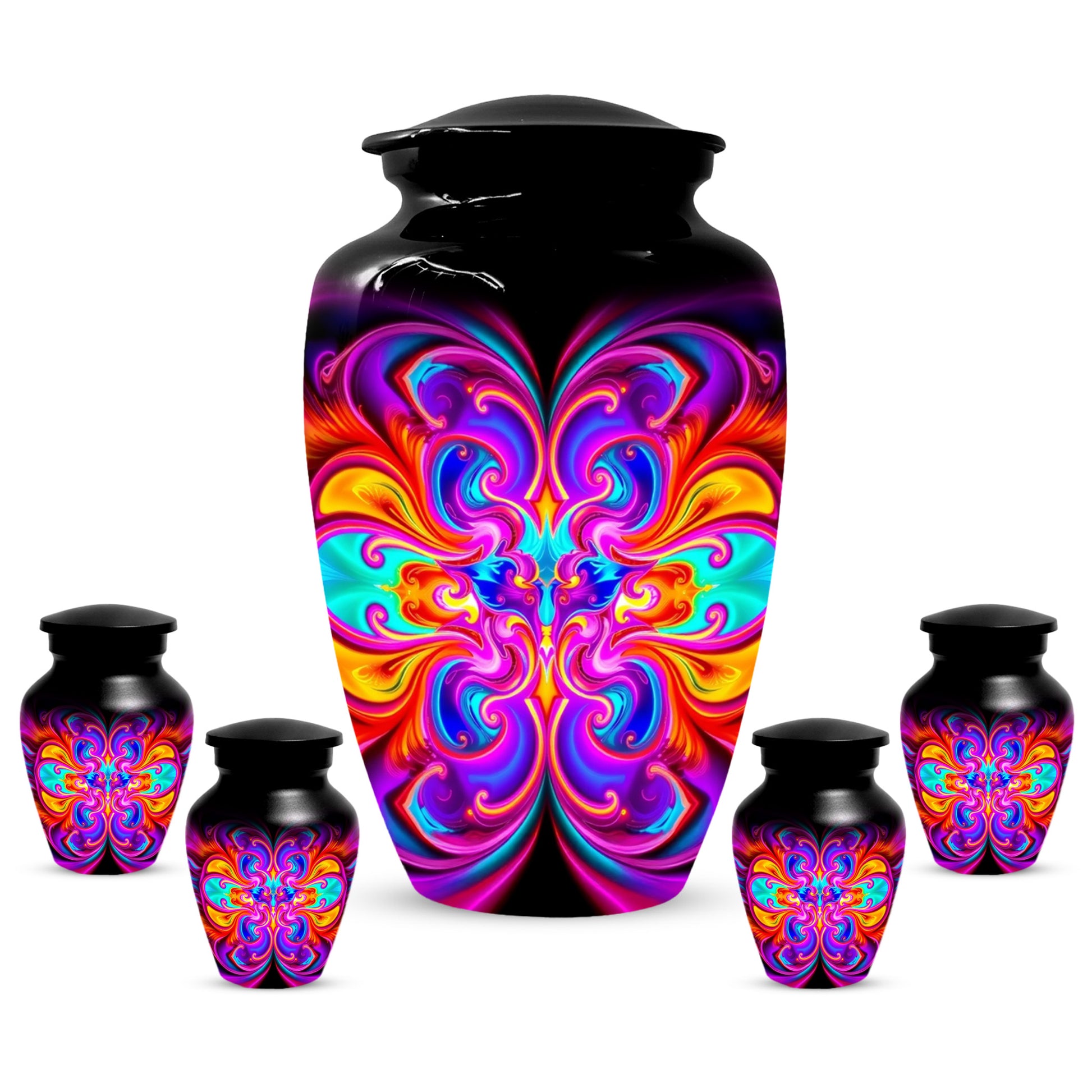 Abstract Colorful Cremation Urns for Ashes – Custom Adult Memorial Urn
