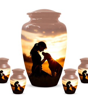 Dog Memorial Cremation Urn for Mom - Beautiful Urns for Women