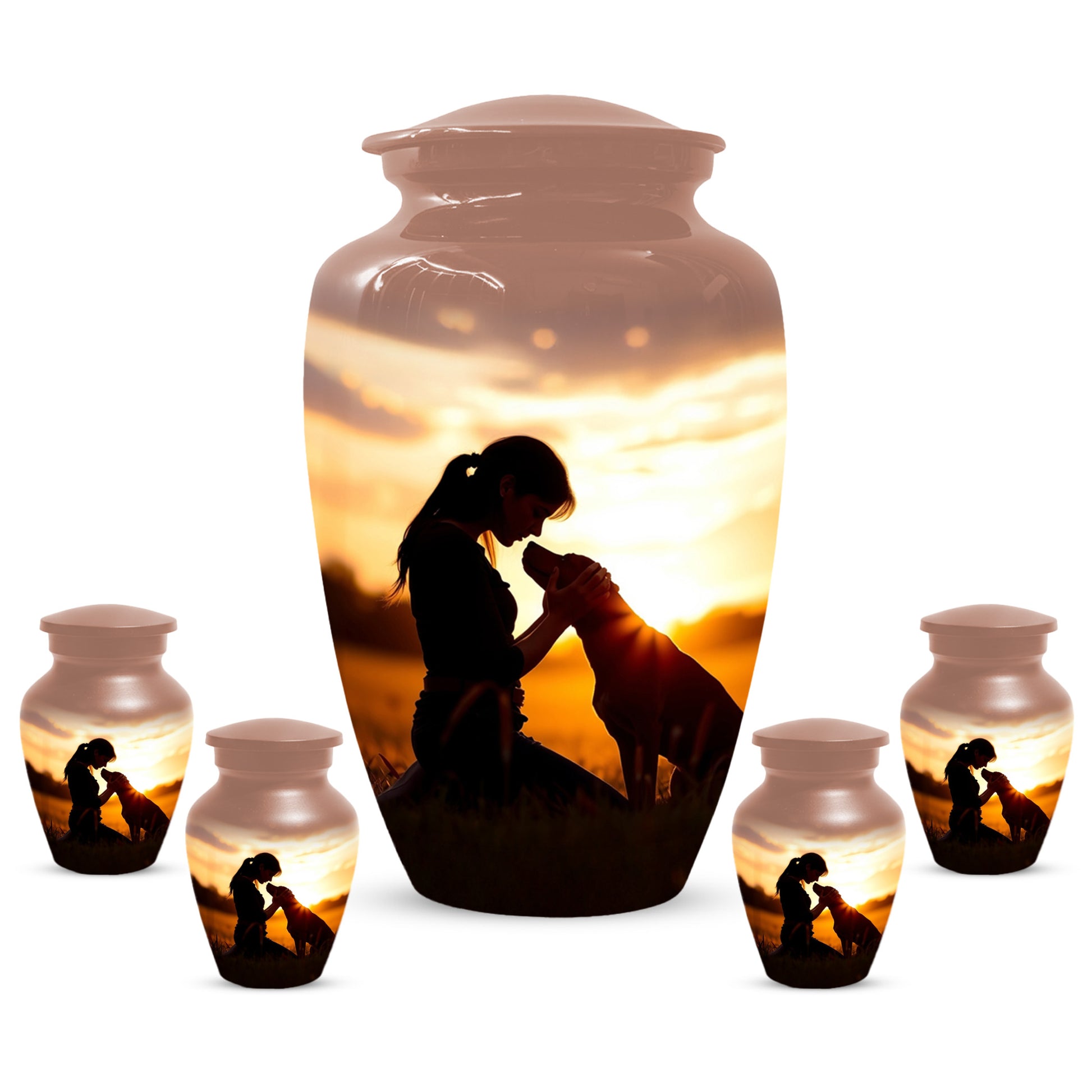 Dog Memorial Cremation Urn for Mom - Beautiful Urns for Women