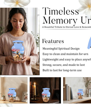 American Flag Cremation Urn – Personalized Cowgirl & Western Memorial Urn for Ashes