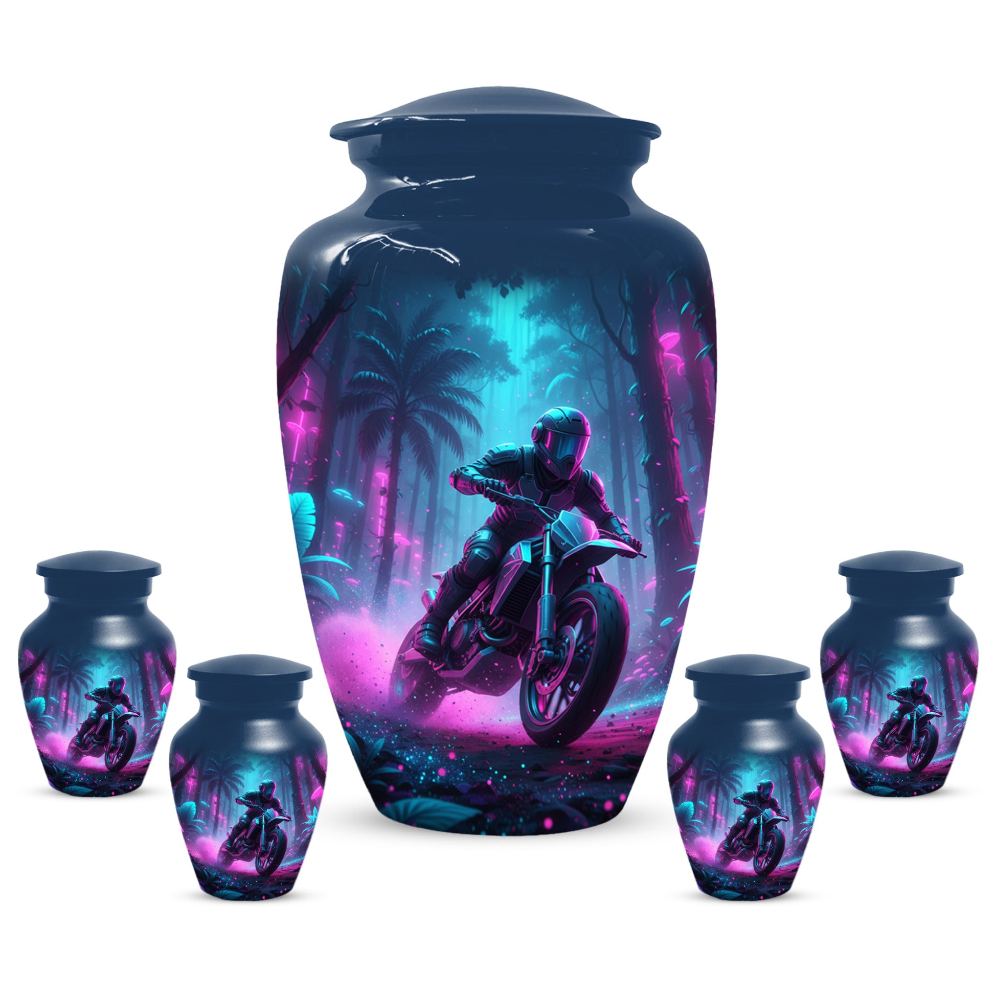 Dirt Bike Urn for Ashes - Personalized Motocross Memorial for Dad | Motorcycle Cremation Urns for Father