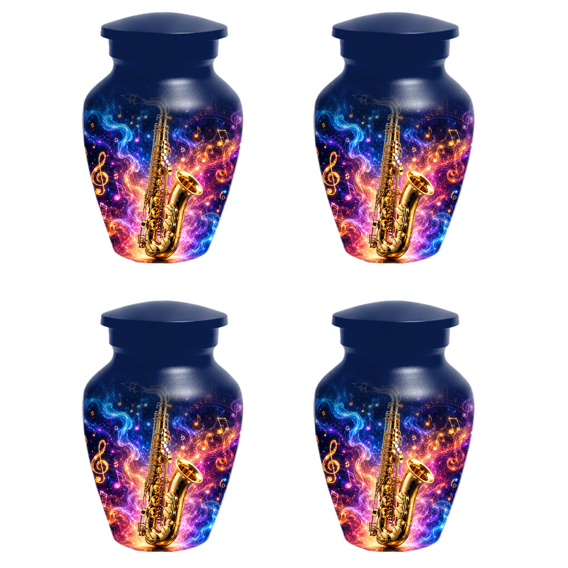 Saxophone Cremation Urn for Dad & Mom, Personalized Music Memorial Urn for Human Ashes