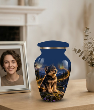 Personalized Dog Cremation Urn for Ashes – Custom Pet Memorial Urn for Dogs