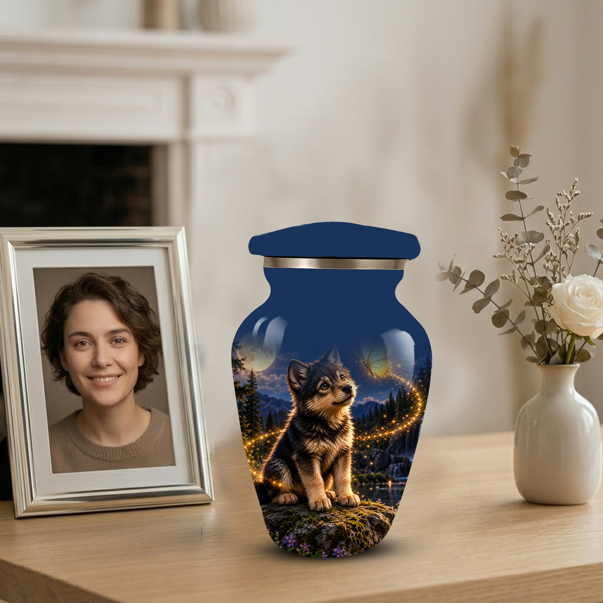 Personalized Dog Cremation Urn for Ashes – Custom Pet Memorial Urn for Dogs