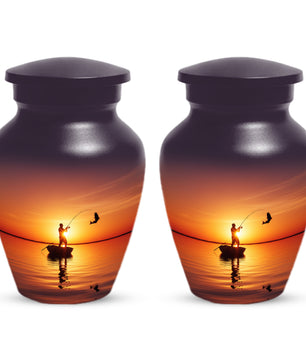 Fishing Urn for Human Ashes | Fishing Cremation Urn for Dad, Men