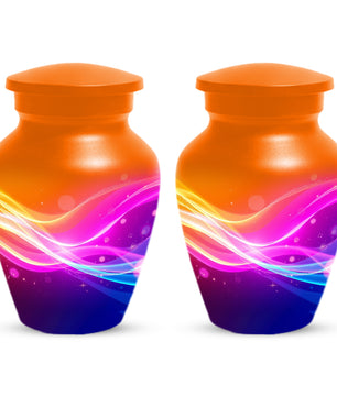 Modern Abstract Cremation Urn for Ashes – Colorful Adult Funeral Urns