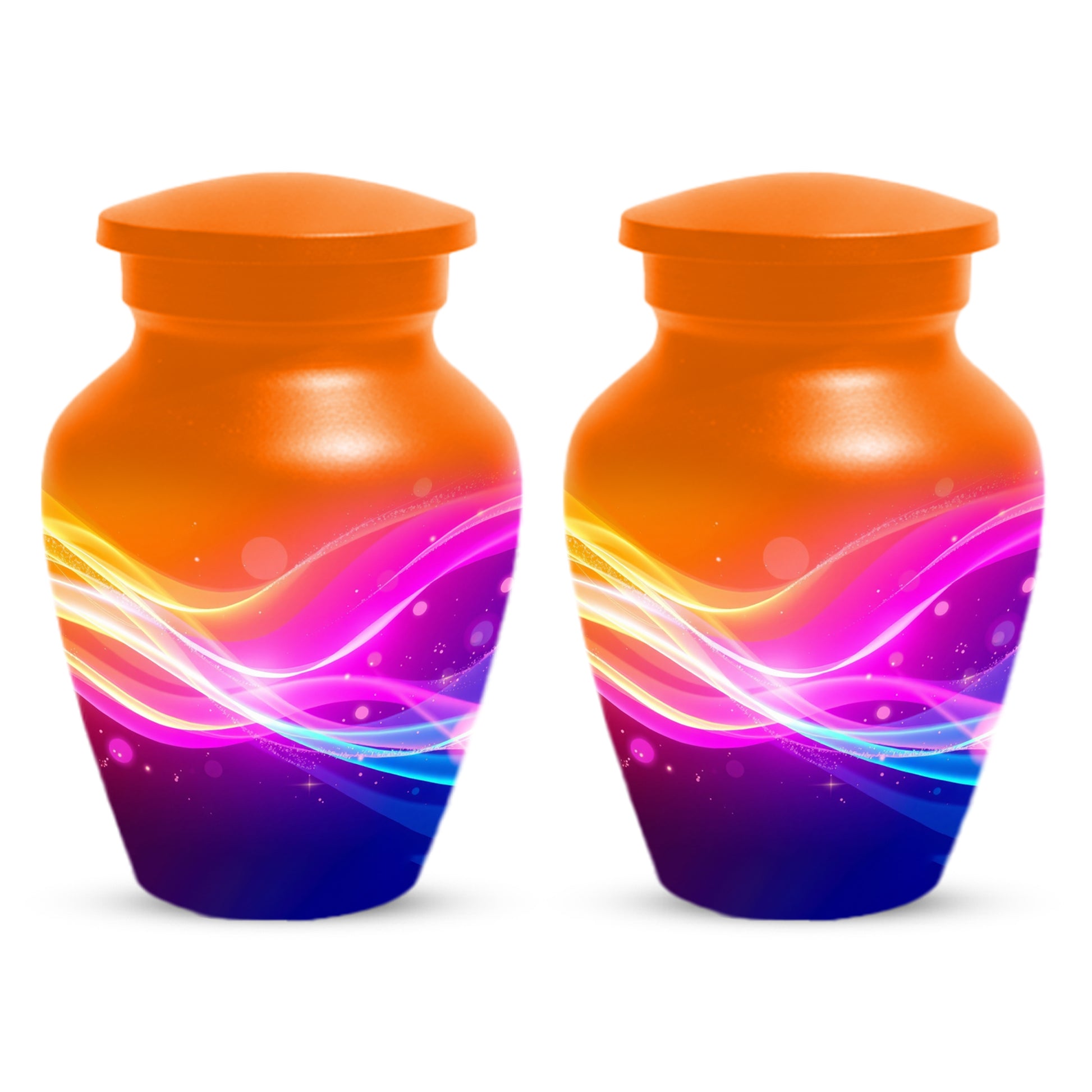 Modern Abstract Cremation Urn for Ashes – Colorful Adult Funeral Urns