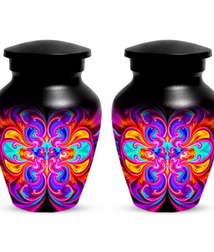 Abstract Colorful Cremation Urns for Ashes – Custom Adult Memorial Urn